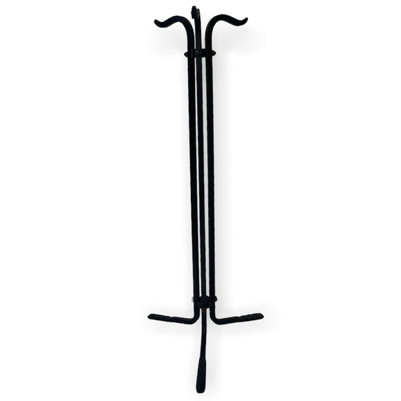Fireplace Tools Hearth Stand Set Black Forged Metal Fireplace Poker Shovel Broom - Picture 9 of 16